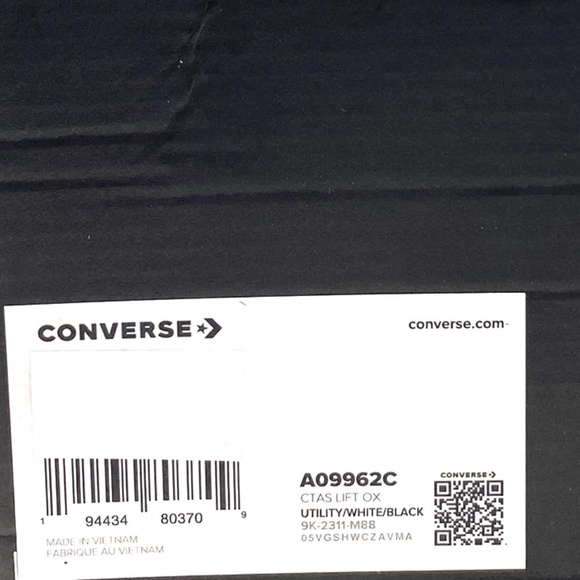 Converse Ctas Lift Platform Low Shoe Women Sneakers Khaki Leather Casual A09962C - Picture 8 of 9